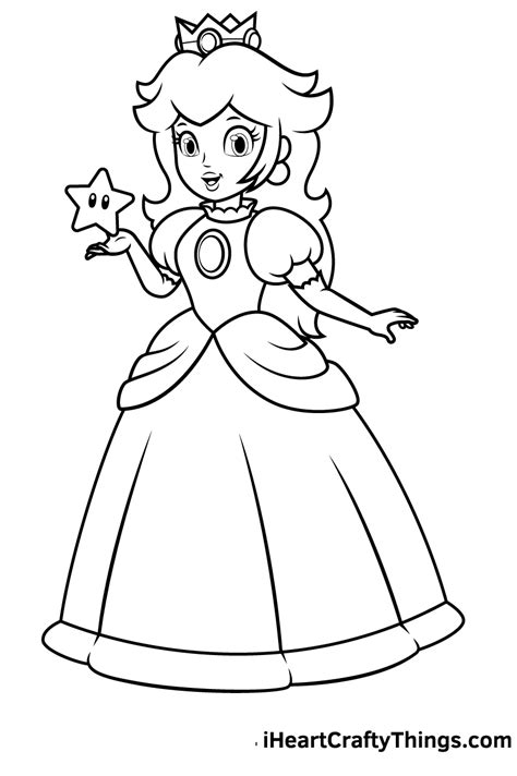 prinzessin peach malen